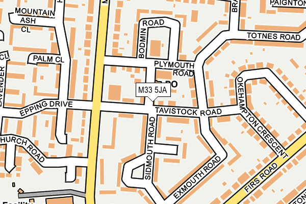 M33 5JA map - OS OpenMap – Local (Ordnance Survey)