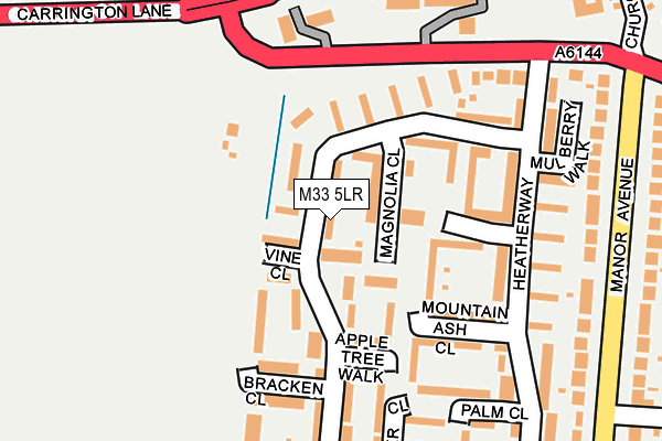 M33 5LR map - OS OpenMap – Local (Ordnance Survey)