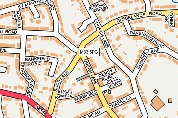 M33 5PG map - OS OpenMap – Local (Ordnance Survey)