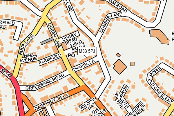 M33 5PJ map - OS OpenMap – Local (Ordnance Survey)