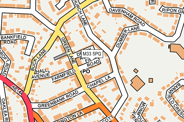 M33 5PQ map - OS OpenMap – Local (Ordnance Survey)
