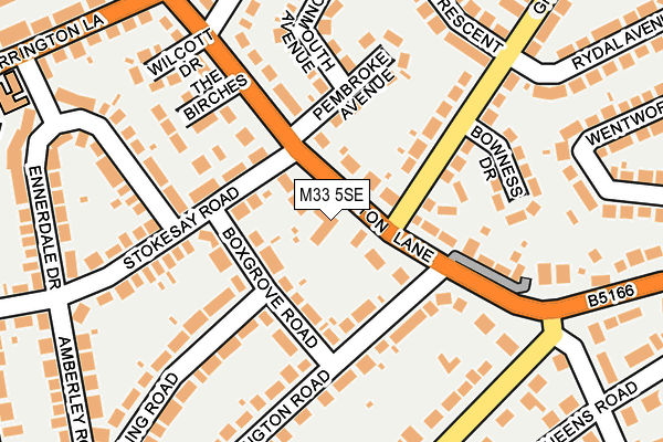 M33 5SE map - OS OpenMap – Local (Ordnance Survey)
