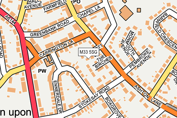M33 5SG map - OS OpenMap – Local (Ordnance Survey)