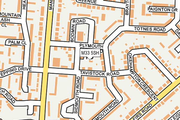 M33 5SH map - OS OpenMap – Local (Ordnance Survey)