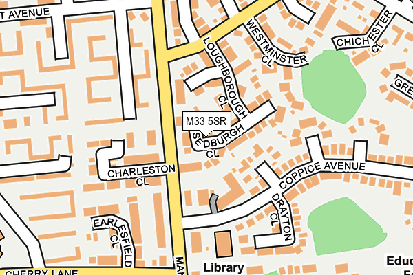 M33 5SR map - OS OpenMap – Local (Ordnance Survey)