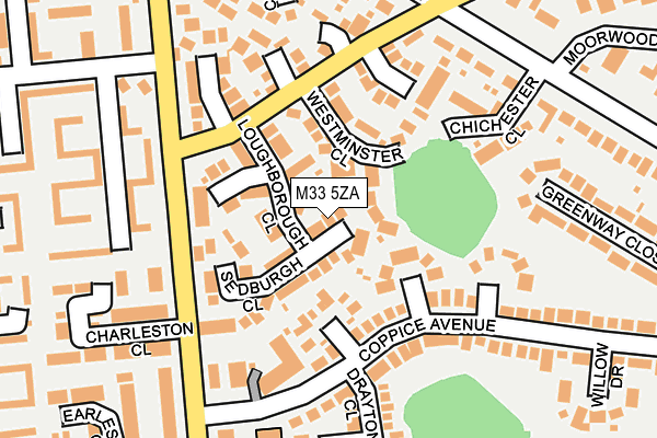 M33 5ZA map - OS OpenMap – Local (Ordnance Survey)