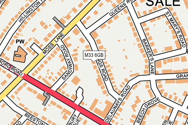 M33 6GB map - OS OpenMap – Local (Ordnance Survey)
