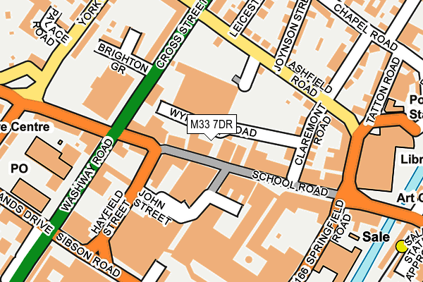 M33 7DR map - OS OpenMap – Local (Ordnance Survey)