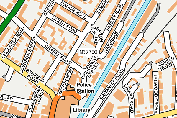 M33 7EQ map - OS OpenMap – Local (Ordnance Survey)