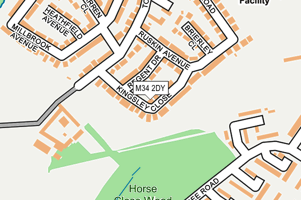 M34 2DY map - OS OpenMap – Local (Ordnance Survey)