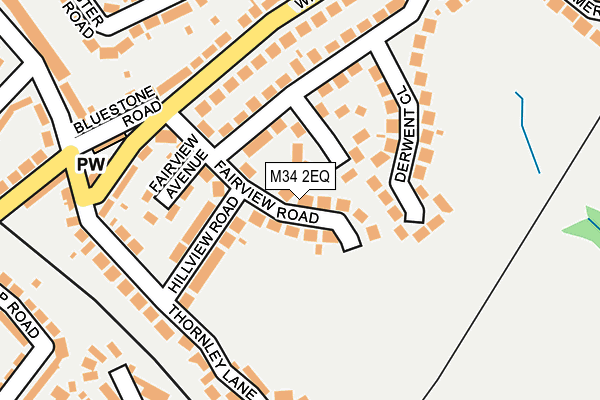 M34 2EQ map - OS OpenMap – Local (Ordnance Survey)