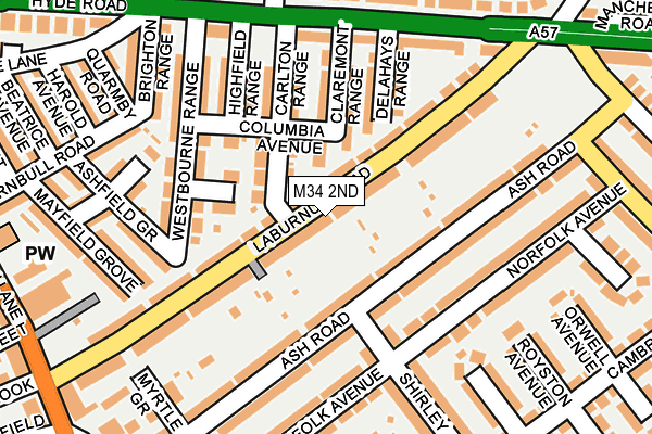 M34 2ND map - OS OpenMap – Local (Ordnance Survey)