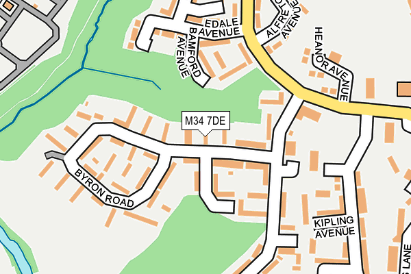 M34 7DE map - OS OpenMap – Local (Ordnance Survey)