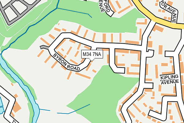 M34 7NA map - OS OpenMap – Local (Ordnance Survey)