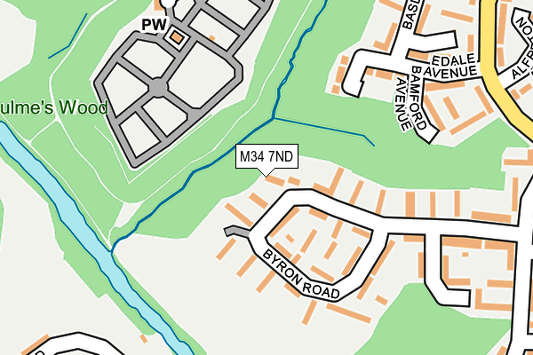 M34 7ND map - OS OpenMap – Local (Ordnance Survey)