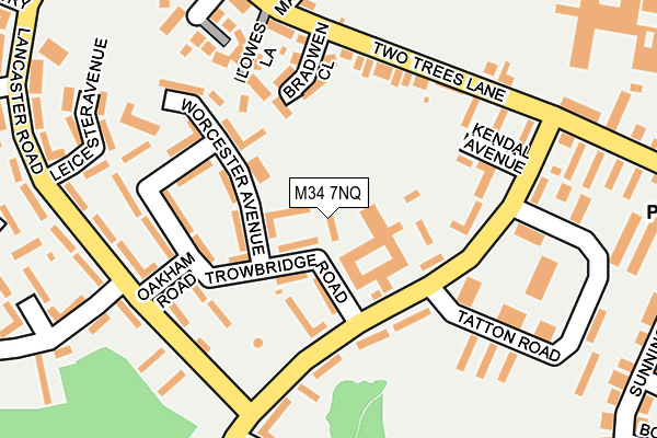 M34 7NQ map - OS OpenMap – Local (Ordnance Survey)