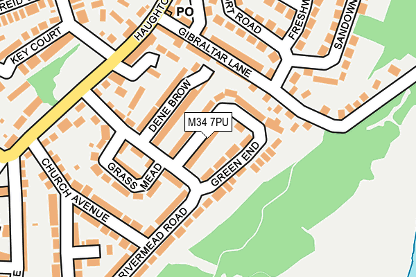 M34 7PU map - OS OpenMap – Local (Ordnance Survey)