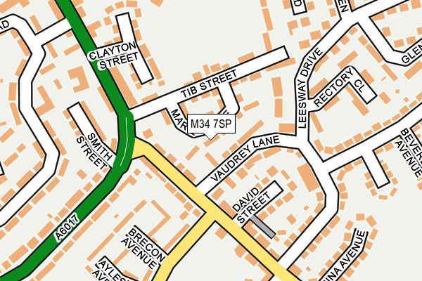 M34 7SP map - OS OpenMap – Local (Ordnance Survey)