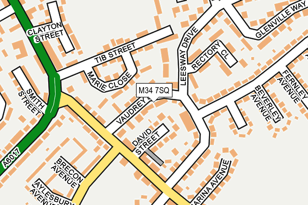 M34 7SQ map - OS OpenMap – Local (Ordnance Survey)