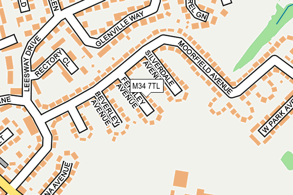 M34 7TL map - OS OpenMap – Local (Ordnance Survey)