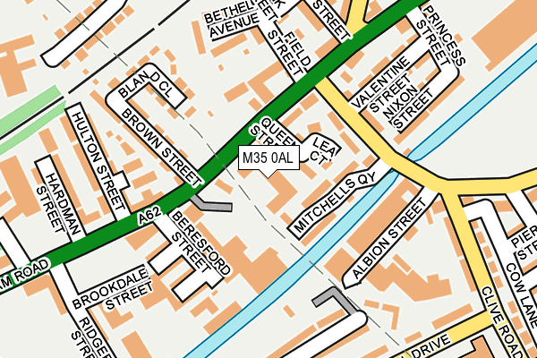 M35 0AL map - OS OpenMap – Local (Ordnance Survey)