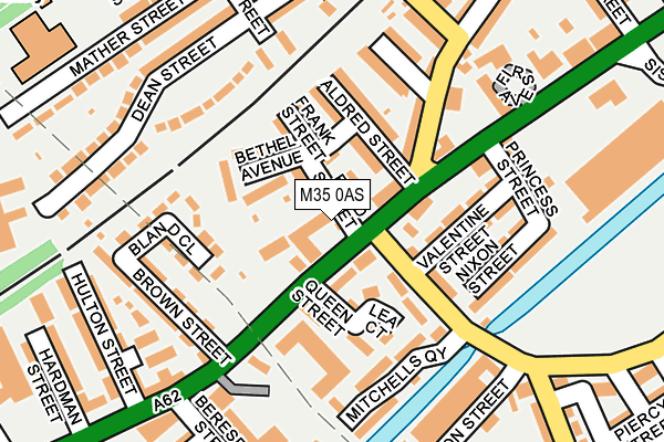 M35 0AS map - OS OpenMap – Local (Ordnance Survey)