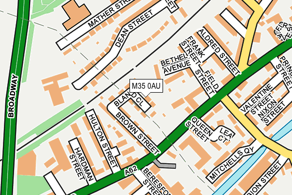 M35 0AU map - OS OpenMap – Local (Ordnance Survey)