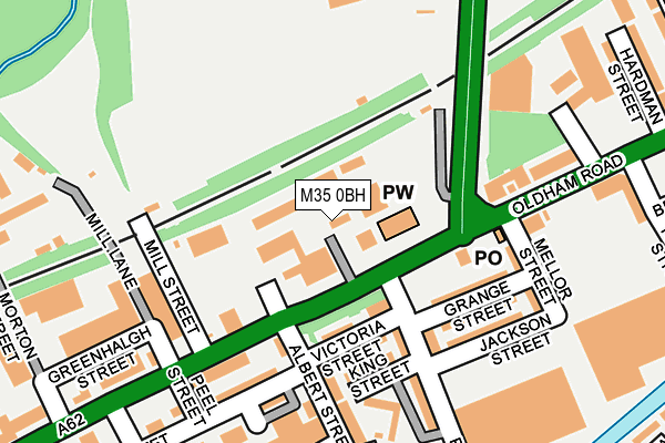 M35 0BH map - OS OpenMap – Local (Ordnance Survey)