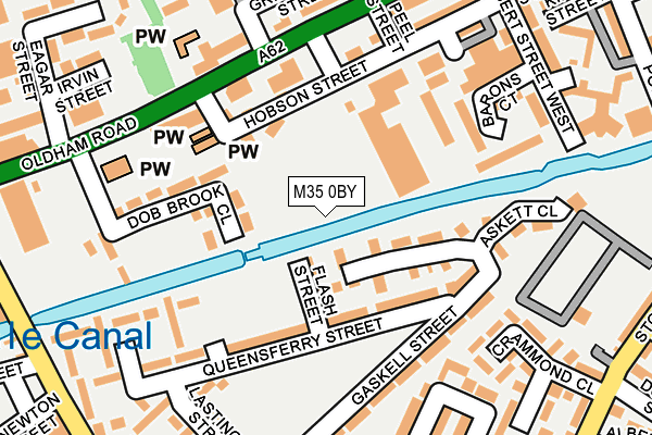 M35 0BY map - OS OpenMap – Local (Ordnance Survey)