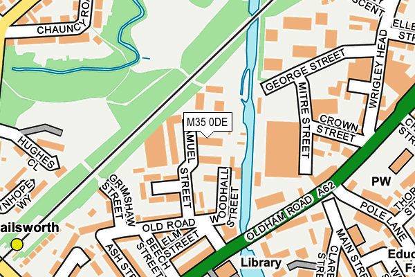 M35 0DE map - OS OpenMap – Local (Ordnance Survey)