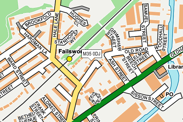 M35 0DJ map - OS OpenMap – Local (Ordnance Survey)