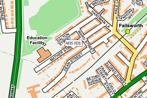 M35 0DS map - OS OpenMap – Local (Ordnance Survey)