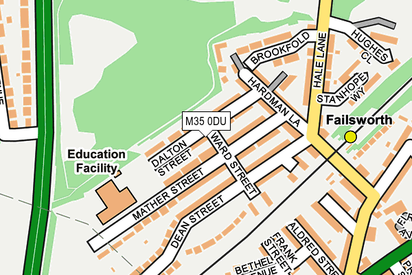 M35 0DU map - OS OpenMap – Local (Ordnance Survey)