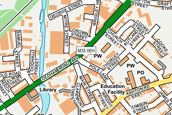 M35 0EH map - OS OpenMap – Local (Ordnance Survey)