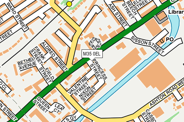 M35 0EL map - OS OpenMap – Local (Ordnance Survey)