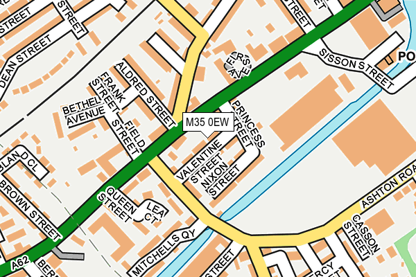 M35 0EW map - OS OpenMap – Local (Ordnance Survey)