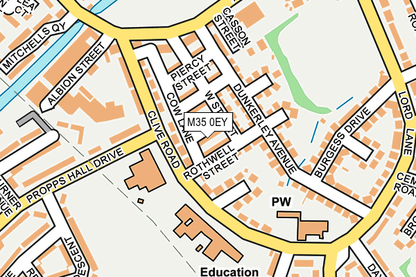 M35 0EY map - OS OpenMap – Local (Ordnance Survey)