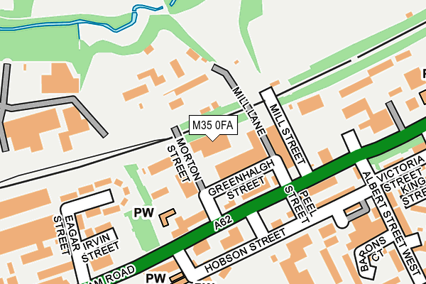 M35 0FA map - OS OpenMap – Local (Ordnance Survey)