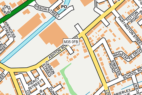 M35 0FB map - OS OpenMap – Local (Ordnance Survey)