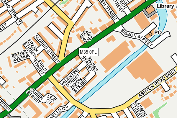 M35 0FL map - OS OpenMap – Local (Ordnance Survey)