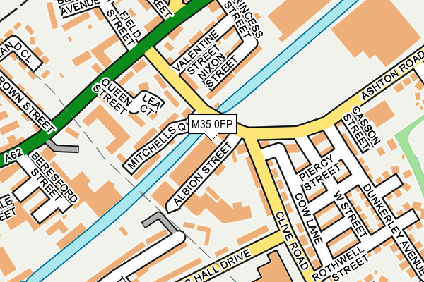 M35 0FP map - OS OpenMap – Local (Ordnance Survey)