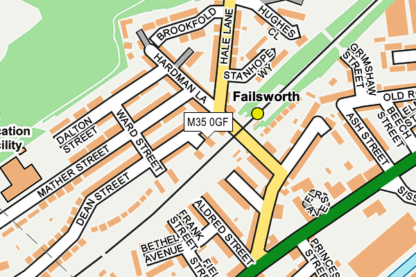 M35 0GF map - OS OpenMap – Local (Ordnance Survey)