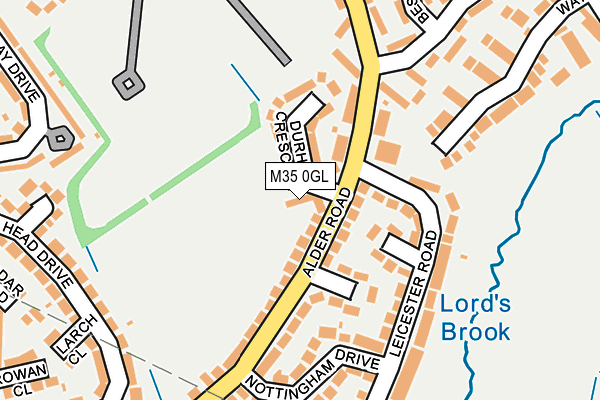 M35 0GL map - OS OpenMap – Local (Ordnance Survey)