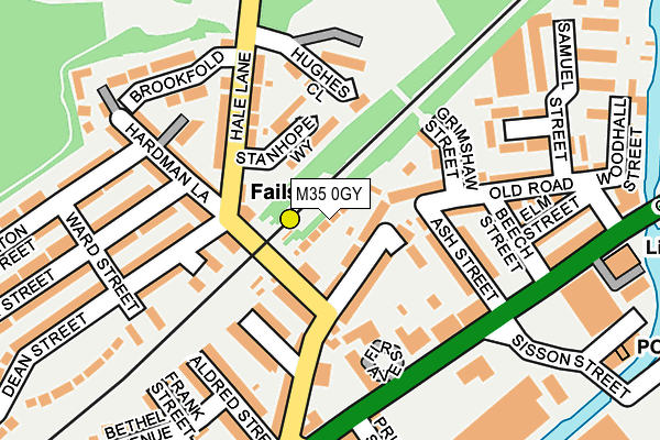 M35 0GY map - OS OpenMap – Local (Ordnance Survey)