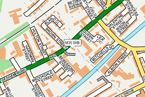 M35 0HB map - OS OpenMap – Local (Ordnance Survey)