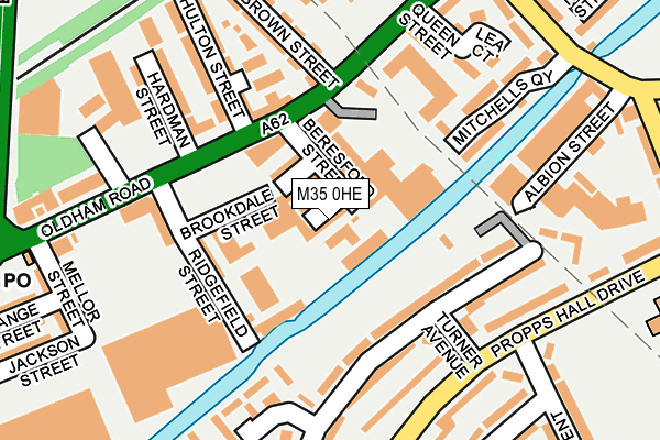 M35 0HE map - OS OpenMap – Local (Ordnance Survey)