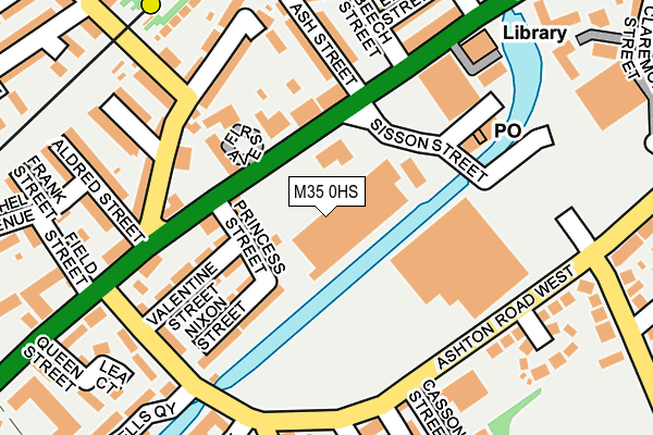 M35 0HS map - OS OpenMap – Local (Ordnance Survey)