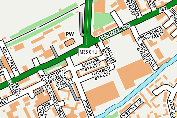 M35 0HU map - OS OpenMap – Local (Ordnance Survey)