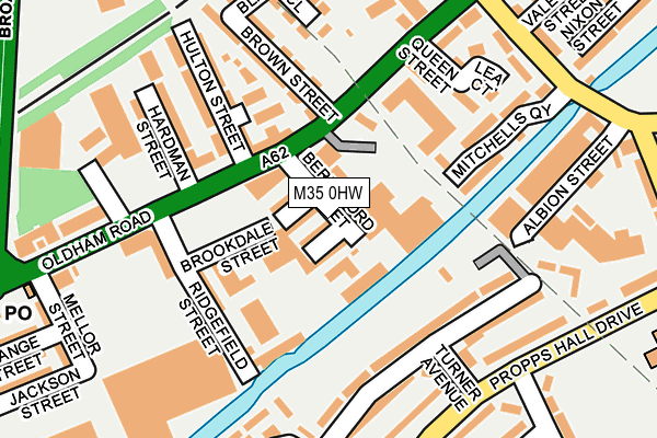 M35 0HW map - OS OpenMap – Local (Ordnance Survey)