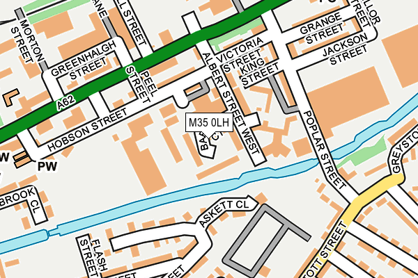 M35 0LH map - OS OpenMap – Local (Ordnance Survey)